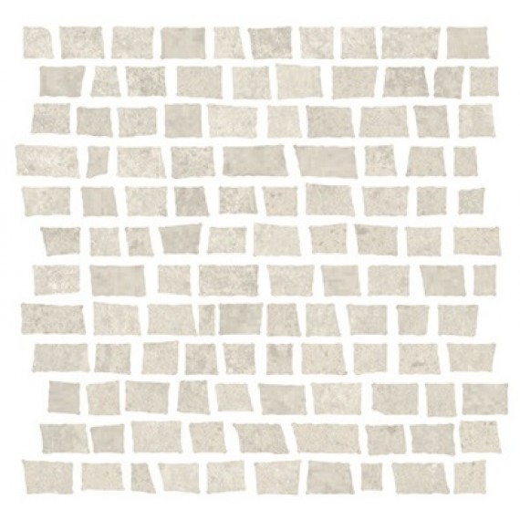 Керамогранит Мозаика 1062374 Mosaico Costruire Random Metallo Bianco 30х30