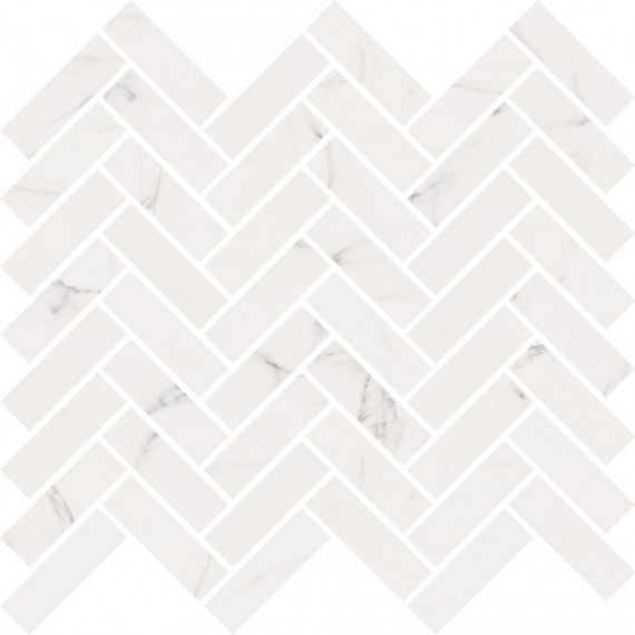 Керамогранит Мозаика 1SR09752 Sensi Mos Chevron Statuario 30x30