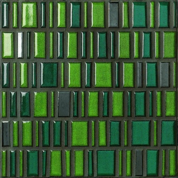 Керамогранит Мозаика 230406 Dekoro Low Metal Emerald su rete 30x30