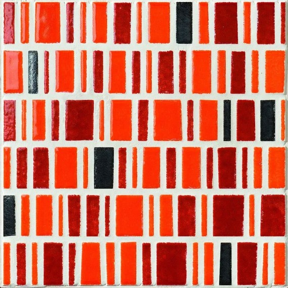 Керамогранит Мозаика 230706 Dekoro Low Metal Orange su rete 30x30