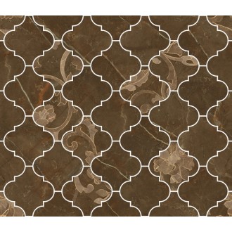 262623 MOSAICO ARABESCATO PULPIS MARRONE 35x35