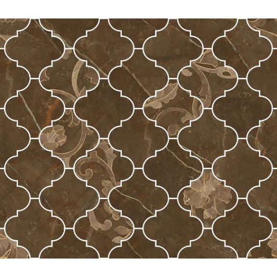 Керамогранит Мозаика 262623 MOSAICO ARABESCATO PULPIS MARRONE 35x35