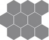 Мозаика 36743 Cambia Gris Lappato Heksagon 27.53x33.4x8.5