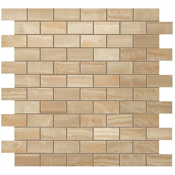 Керамогранит Мозаика 600110000204 Supernova Onyx Royal Gold Brick Mosaic 30,5x30,5