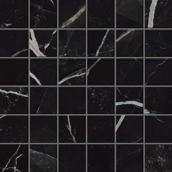 Керамогранит 610110000815 Empire Calacatta Black Mosaic Lap 30x30