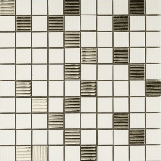 68900 MOSAICO BIANCO PLATIN 25x25