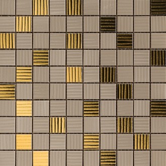 Мозаика 68903 MOSAICO Marrone Oro 25х25