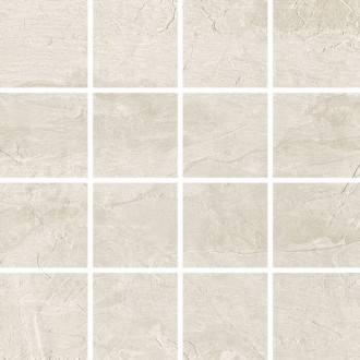 747759 Ardoise Blanc Mosaico 7.5x7.5 6mm 30x30