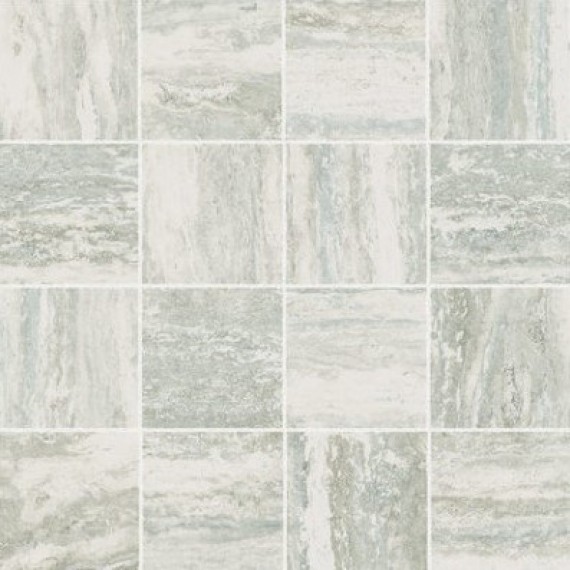 Керамогранит Мозаика 747781 Travertino White Mosaico Glossy 7.5x7.5 6mm 30x30