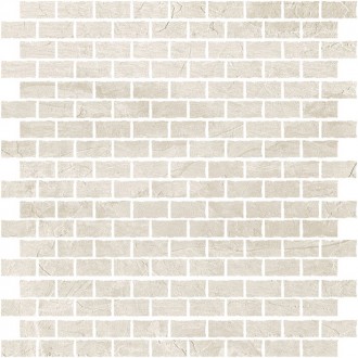 747812 Ardoise Blanc Mosaico 1.5x3 6mm 30x30