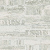 Мозаика 748308 Travertino White Mosaico Matte 3x15 30x30