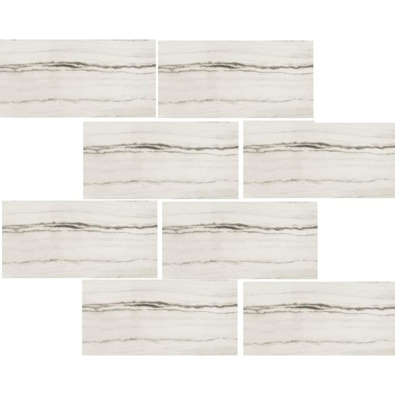 Керамогранит Мозаика 756346 PREXIOUS White Fantasy Mosaico Matte 7,5X15 30x30