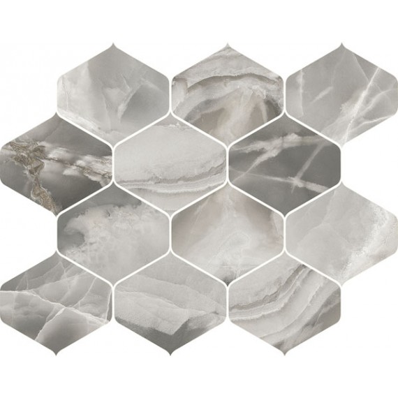 Мозаика Мозаика 82053 Jade Mosaico Ninfa Ematite Levigato 27.7x35