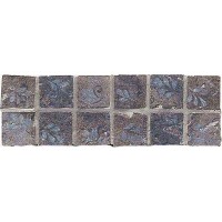 Мозаика B6004- Fascia Eb Blu su rete 10x32.7