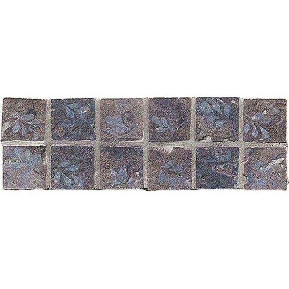 Керамогранит Мозаика B6004- Fascia Eb Blu su rete 10x32.7
