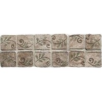 Мозаика B6005- Fascia Eb Bruno su rete 10x32.7