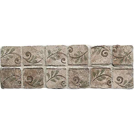 Керамогранит Мозаика B6005- Fascia Eb Bruno su rete 10x32.7