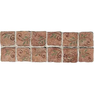 Мозаика B6008- Fascia Eb Granato su rete 10x32.7