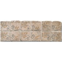 Мозаика B606E- Fascia Eb Rosato su rete 10x32.7