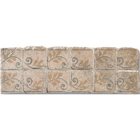 Керамогранит Мозаика B606E- Fascia Eb Rosato su rete 10x32.7