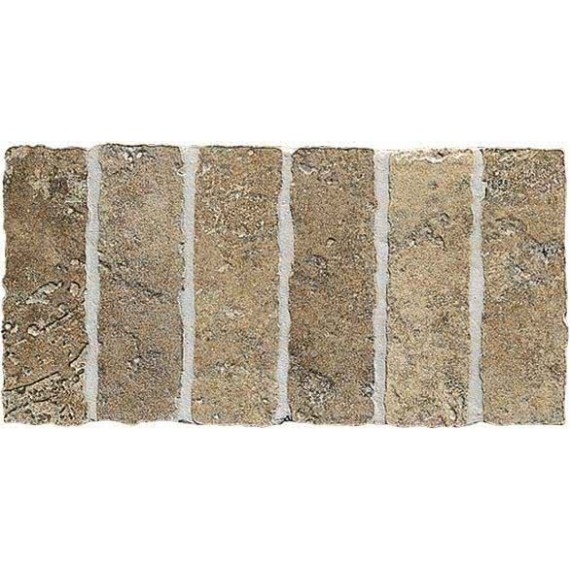 Керамогранит Мозаика B6544- Greca Mosaico Bruno su rete 16.3x32.7