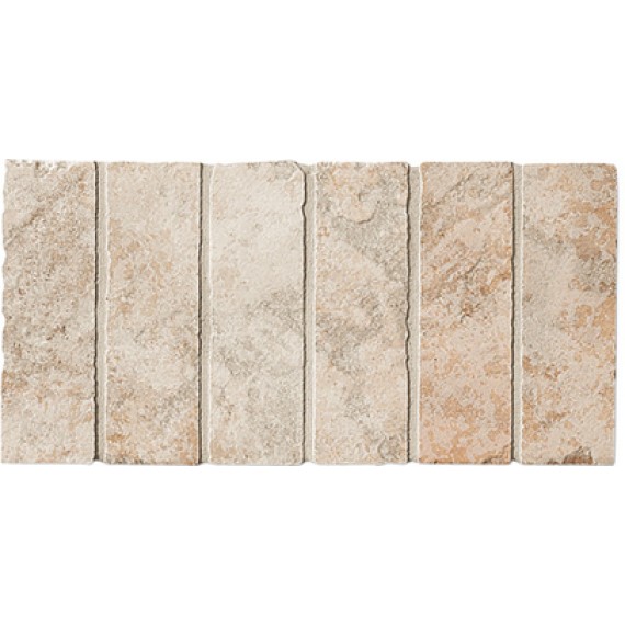 Керамогранит Мозаика B6564- Greca Mosaico Rosato su rete 16.3x32.7