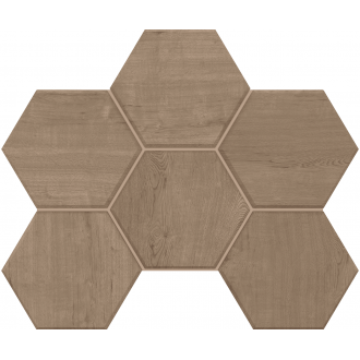 Мозаика CW03 Classic Wood Hexagon неполированная 25x28.5