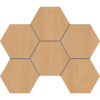 Мозаика CW04 Classic Wood Hexagon неполированная 25x28.5