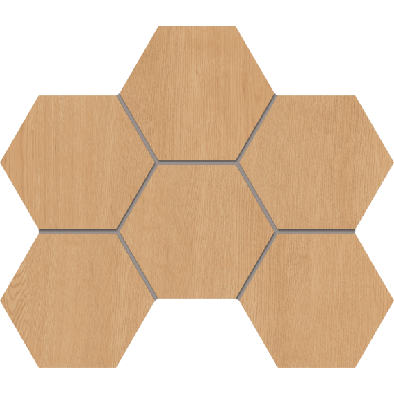 Керамогранит Мозаика CW04 Classic Wood Hexagon неполированная 25x28.5