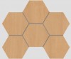 Мозаика CW04 Classic Wood Hexagon неполированная 25x28.5