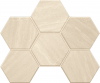 Мозаика GB01 Gabbro Hexagon неполированная 25x28.5