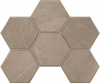 Мозаика GB02 Gabbro Hexagon неполированная 25x28.5
