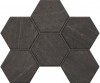 Мозаика GB03 Gabbro Hexagon неполированная 25x28.5