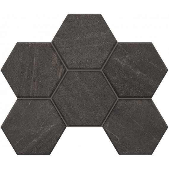 Керамогранит Мозаика GB03 Gabbro Hexagon неполированная 25x28.5