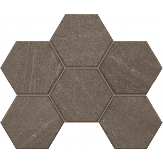 Мозаика GB03 Gabbro Hexagon неполированная 25x28.5