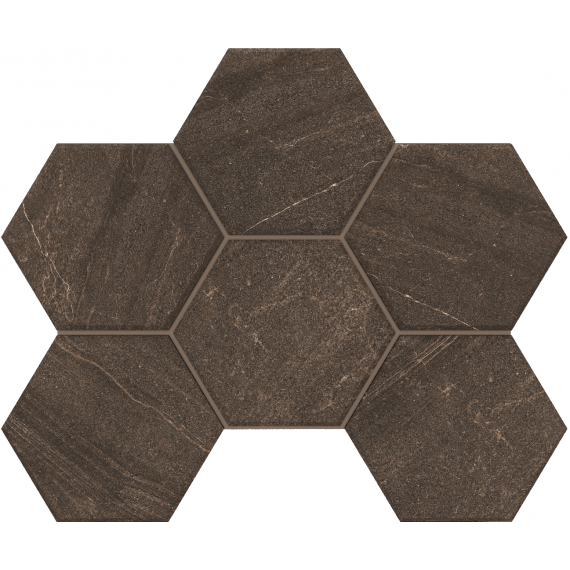 Керамогранит Мозаика GB04 Gabbro Hexagon неполированная 25x28.5