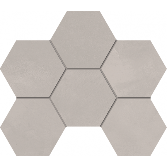 Керамогранит Мозаика GF01 Graffito Light Grey Hexagon неполированный 25x28,5