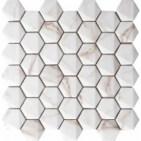 69HE-CA Hexagonal Calacata 34.6x30