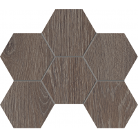 Мозаика KW03 Kraft Wood Wenge Hexagon структурированный 25x28,5