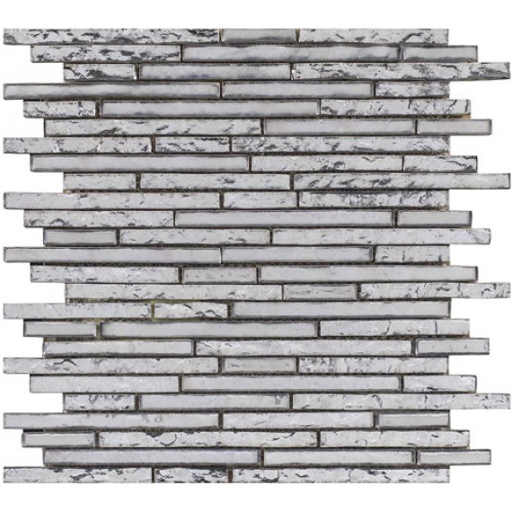 Керамогранит Мозаика L100153526 Harmony Strip Silver 29.4x30x0.8