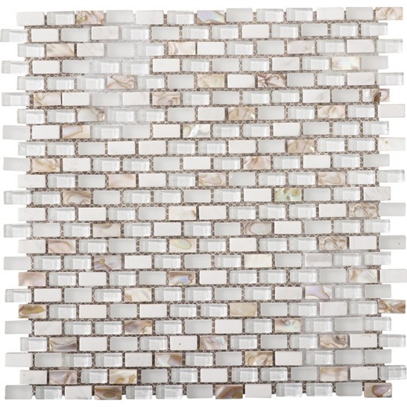 Керамогранит Мозаика L244001101 Tribal Pearl White 28.6x28.3