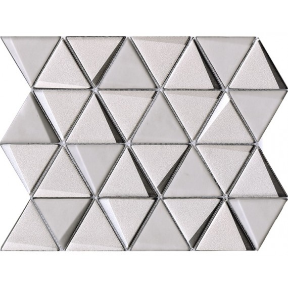 Керамогранит Мозаика L244009631 Effect Triangle Silver 31x26x0.8
