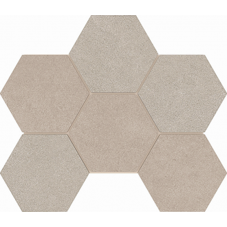 Мозаика LN01/TE01 Luna Hexagon неполированная 25x28.5
