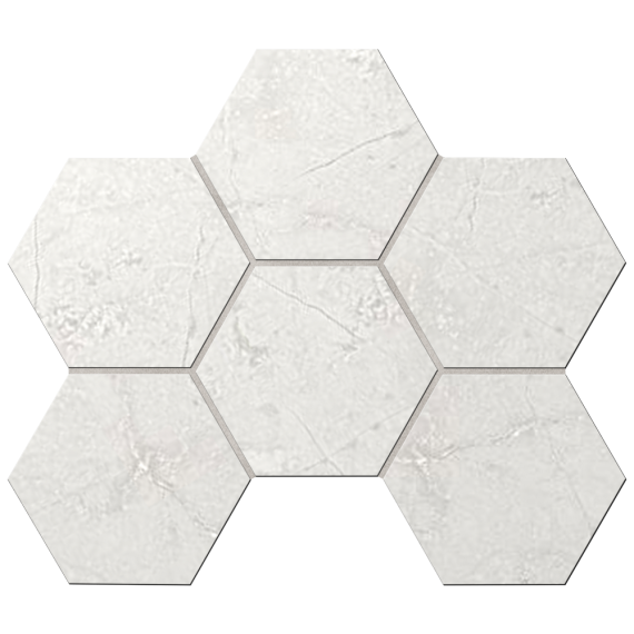 Керамогранит Мозаика MA01 Marmulla Hexagon неполированная 25x28.5