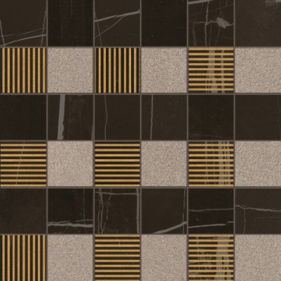 Мозаика MK.TREX DK30 3 Black 30x30