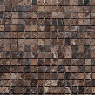 Мозаика Marble Mosaic Dark Imperador 15*15 305*305