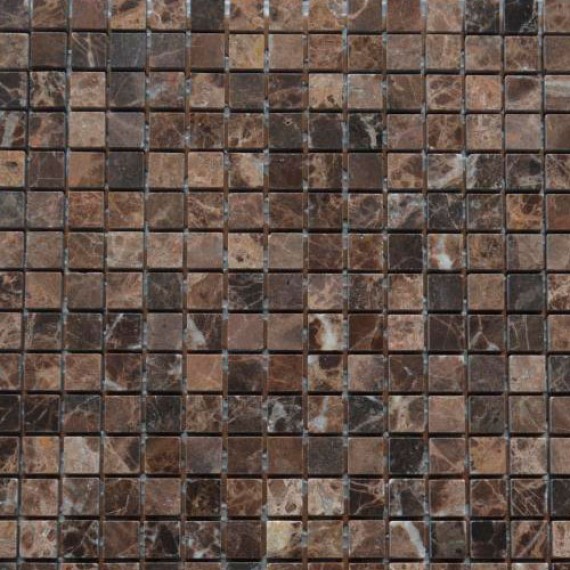 Мозаика Мозаика Marble Mosaic Dark Imperador 15*15 305*305