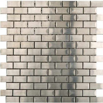 Мозаика Mosaico Brick Acero 2x4 Malla