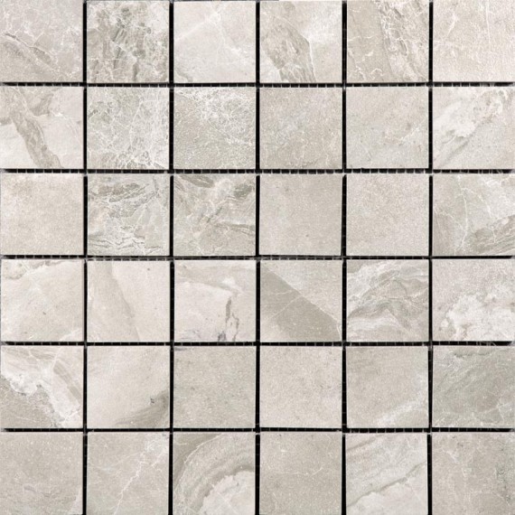 Керамическая плитка Мозаика Mosaico Dolomite Cinder Plata (5x5) 30x30