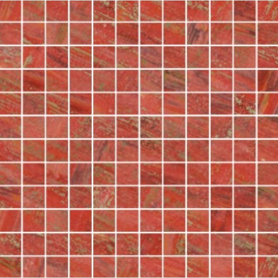 Мозаика Mosaico Follie Quadretti Rosso 30x30